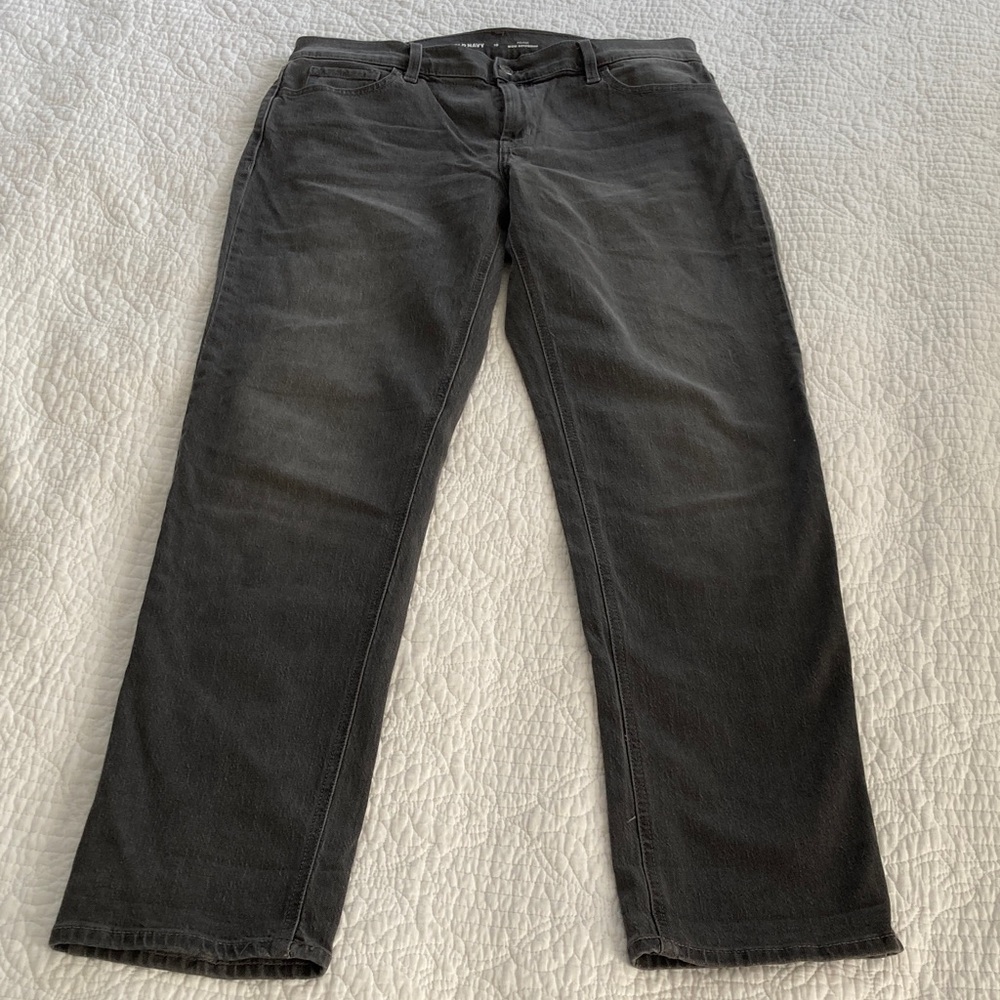Old Navy Women's Charcoal Boyfriend Jeans